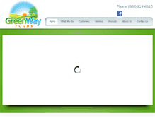 Tablet Screenshot of greenway-foods.com